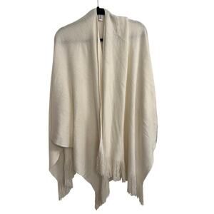 Accessory Street Cream Fringe Shawl Wrap – OSFM